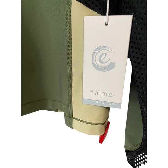 NWT Johnny Was Calme Endurance Mesh Full Zip Jacket XL Green Athletic Activewear - Picture 11 of 16